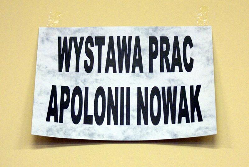 dsc00566.jpg - Od początku miesiąca do końca kwietnia można oglądać w bibliotece wystawę prac i odznaczeń Pani Apolonii