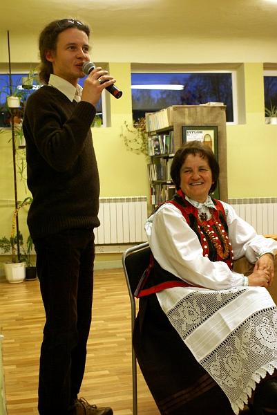 dsc00667.jpg - Robert Lipka z grupy "Swoją drogą" i Apolonia Nowak